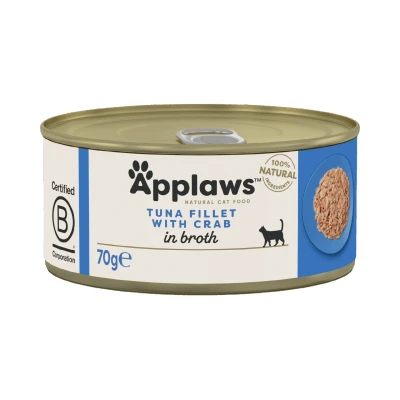 Abbildung von 70 g Applaws Katzennassfutter Thunfisch und Krabbe