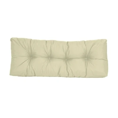 Abbildung von TexDeko® Garden Rückenkissen 120x40x20/10cm wasserabweisend UV beständig gesteppt Premium Kissen für Europaletten In &amp; Outdoor Palettenpolster (Sand)
