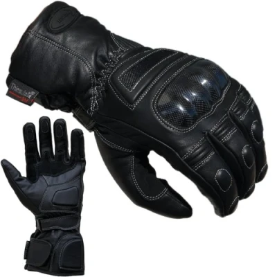 Abbildung von PROANTI Motorradhandschuhe, speziell für Regenwetter und den Winter geeignet, aus Leder