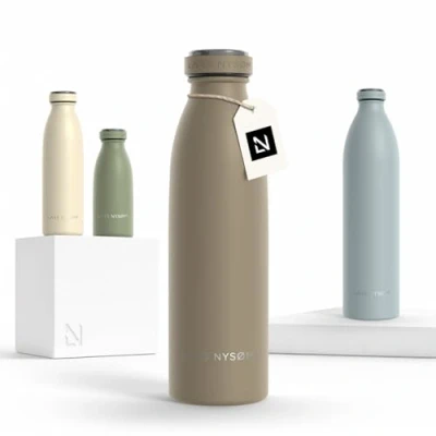 Abbildung von LARS NYSØM Isolierflasche Ren, BPA Freie Thermosflasche 350ml 500ml 750ml 1l 1,5l