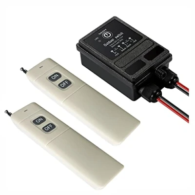 Abbildung von ZHOFONET 12v Funkschalter,IP65 Wasserdicht Fernschalter mit 4900ft Langstrecken,DC 12V/24V/48V/72V/40A Funk Fernbedienung Relais für Rolltorschleusen,Pumpen Leuchten und Diebstahl warnanlagen
