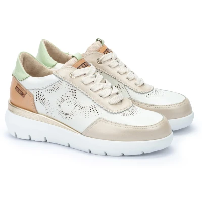 Abbildung von PIKOLINOS RUEDA Keilsneaker, Freizeitschuh, Halbschuh, Schnürschuh mit Kontrastbesätzen