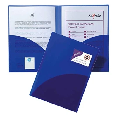 Abbildung von Snopake Twin File A4, Electra/14032 blau Polypropylen 300 Inh.5