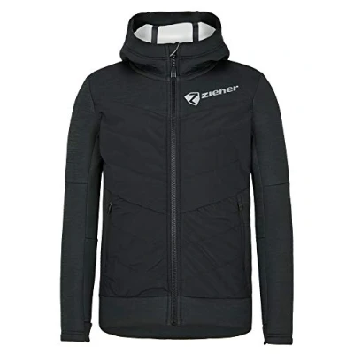 Abbildung von Ziener Herren JANOK Isolations Hybrid Jacke Wattiert, Warm, Funktionell, Black, 46