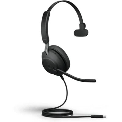 Abbildung von Jabra Evolve2 40 UC Mono kabelgebundenes Headset mit Geräuschisolierung