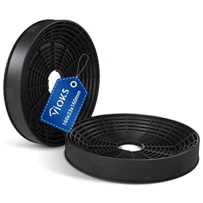 Abbildung von VIOKS Set 2x Kohlefilter Dunstabzugshaube 160mmØ Ersatz für Amica Aktivkohlefilter 1160826 &amp; KF17146 Filter