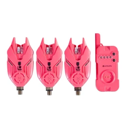 Abbildung von Ultimate E Tension Pink Bite Alarm Set 3+1 Bissanzeiger