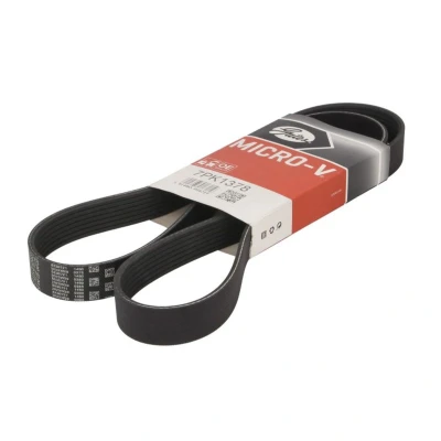 Abbildung von GATES Micro V 7PK1378 Keilrippenriemen 1378 7 Polyester, EPDM (Ethylen Propylen Dien Kautschuk) SMART: Fortwo III Coupe, Forfour II Schrägheck