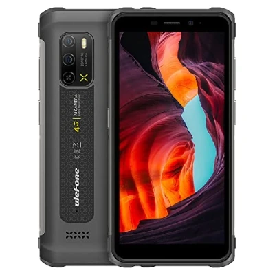 Abbildung von Ulefone Armor X10 PRO Outdoor Smartphone Ohne Vertrag, 20MP Unterwasserkamera,Helio P22 4GB+64GB, 5,45&quot; IP68 Wasserdicht Handy Android 11, 5180mAh Akku,3 Karten Slot, Gesichts Entsperrung NFC Grau