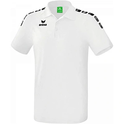 Abbildung von ERIMA Erwachsene Poloshirt Essential 5 C, weiß/schwarz, M, 2111904