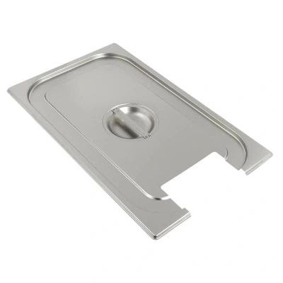 Abbildung von GN Deckel 1/1 mit Aussparung 8,7 x 15,2 cm Edelstahl Griff Sous Vide für Behälter, SV2 SV3 App SVU