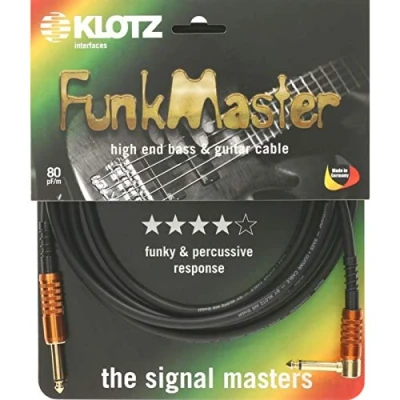 Abbildung von KLOTZ FunkMaster high end gitarren &amp; bass kabel (gerade gewinkelt) (4,5)