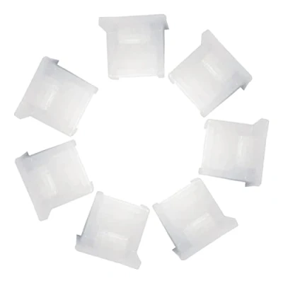 Abbildung von 50 Stück RJ45 Staubschutz, Kappe, Schutz, Ethernet Hub Port Anti Staub Abdeckung Stecker für Buchse TV, Computer, andere Geräte, Staubschutz (transparent)