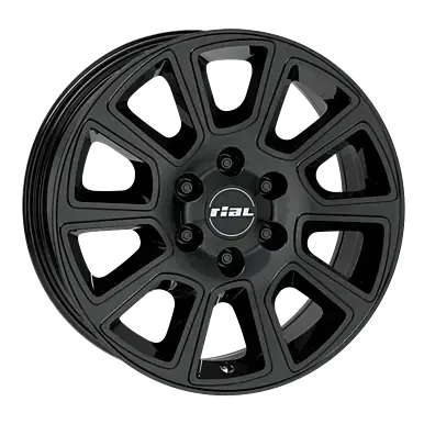 Abbildung von RIAL 6 loch 16Zoll 130mm Alufelge TRANSPORTER 2 schwarz TP2 65654M92 Felge