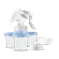Abbildung von Philips AVENT SCF430/13 Handmilchpumpe, Elektronisch, Blau, Transparent
