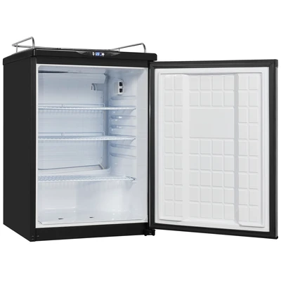 Abbildung von exquisit Getränkekühlschrank &quot;BK160 HE 300G inox&quot;, auch als Bierkühlschrank einsetzbar