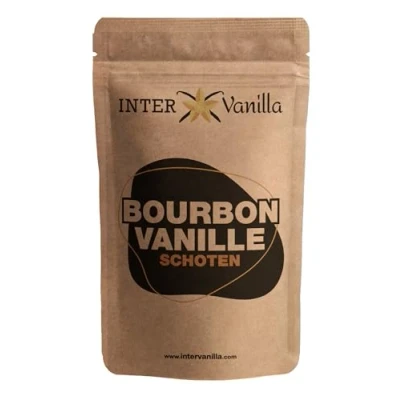 Abbildung von InterVanilla Bourbon Vanilleschoten 25 Stück, 12 13 cm Vanille Schoten in Premium Qualität aus Madagaskar zum Backen, Kochen und Süßspeisen. Vanilla Pods