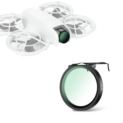 Abbildung von JJC UV Filter kompatibel mit DJI NEO, Mehrfach Beschichteter Ultraviolett Schutz Objektivfilter Mikrofaser Reinigungstuch und Schutzhülle, NEO Drohnen Zubehör