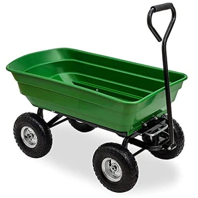 Abbildung von RAMROXX Bollerwagen Transportwagen Gartenwagen Schubkarre Handwagen mit Kippfunktion bis 250 kg