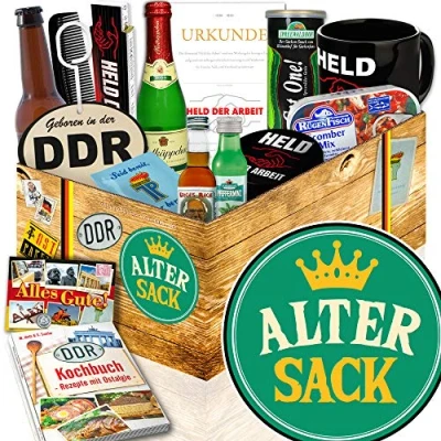 Abbildung von Alter Sack Geburtstag Geschenk Männerset DDR Ostalgie