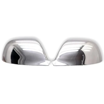 Abbildung von Recambo 1 Set Edelstahl Spiegel Kappen V2A Chrom passend für VW Touareg I Facelift 112006 2010