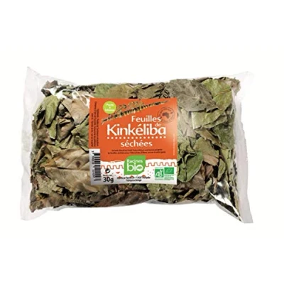 Abbildung von [ ✅ 100% Bio ] Getrocknete Blätter Von Kinkeliba 90g Aus Afrika Verpackung: 3 Beutel mit 30 g Ecocert zertifiziert KINK30