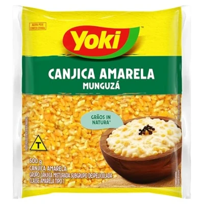 Abbildung von Yoki, Canjica Amarela, gelber Mais, Ideal für kalorienarme Zubereitungen 500g