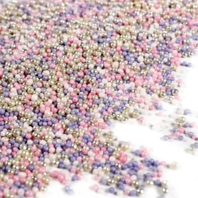 Abbildung von Streuselheld Nonpareille Prinzessin 80g Streusel zum Dekorieren und Verzieren von Gebäck aller Art wie Torten Kuchen Keksen Zuckerstreusel