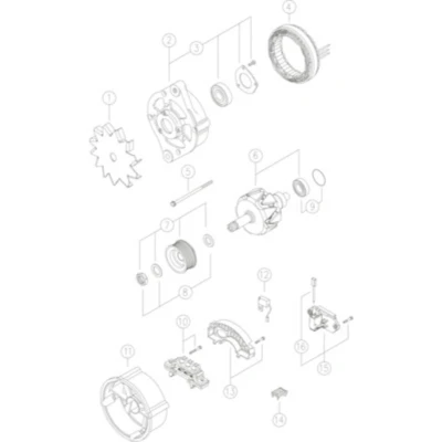 Abbildung von Drehstromgenerator MAHLE MG 563
