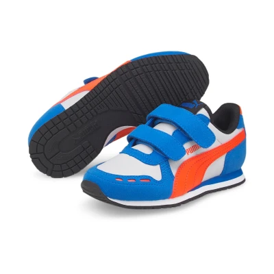Abbildung von Puma Cabana Racer 20 Unisex Sneaker low für Kinder, Größe: 34, White/cherry tomato Schuhe