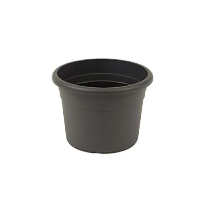 Abbildung von greemotion Pflanzkübel Fiona, UV Beständiger Blumentopf aus Kunststoff, Pflanzgefäß mit Bodenlöchern, Volumen ca. 2 l, Ø 20 x H 14 cm