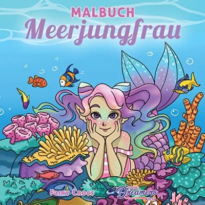 Abbildung von Malbuch Meerjungfrau: Für Kinder im Alter von 4 8, 9 12 Jahren (Malbücher Kinder, Band 9)