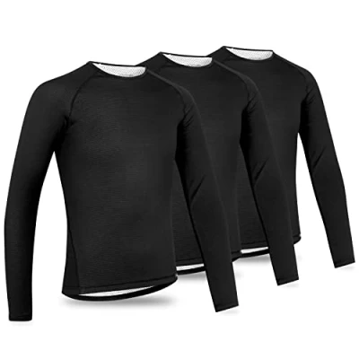 Abbildung von GripGrab Ride Thermo 1er und 3er Pack Winter Fahrrad Unterhemd Langarm Anti Geruch Radsport Funktionsunterhemd Lang