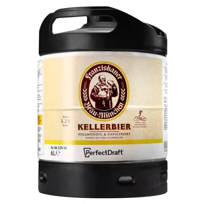 Abbildung von Franziskaner Kellerbier, Perfect Draft (1 x 6l) MEHRWEG Fassbier