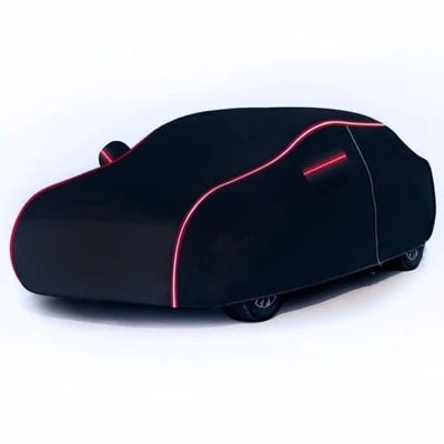 Abbildung von Abdeckung Auto für V W Polo IV 9N 2005 2009 Hecktürmodell, Atmungsaktiv Stoff Autoschutzhülle Winter Plane Outdoor Vollgarage Autoplanen &amp; Garagen
