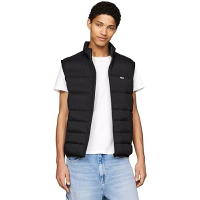 Abbildung von Tommy Jeans Light VEST Weste, Herren, Größe: 46, Black