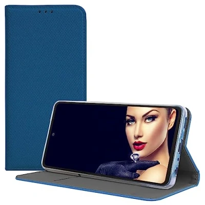 Abbildung von mtb more energy® Klapphülle Smart Magnet kompatibel mit Xiaomi Redmi 13C, Poco C65 blau Bookstyle Schutz Tasche Hülle Wallet Case