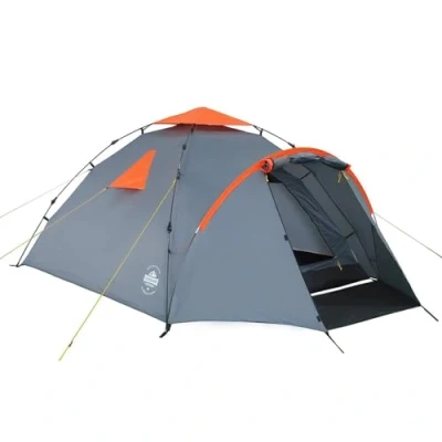 Abbildung von Lumaland Wurfzelt Pop up Familienzelt für 3 Personen, 10 Sek. Quick Aufbau ca. 220 x 130 cm