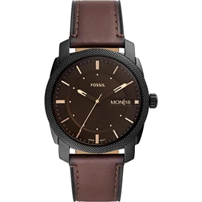 Abbildung von Fossil Machine Uhr, Herren, Größe: One Size, Amber