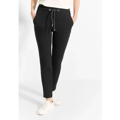 Abbildung von Cecil Casual FIT Jogginghose, Damen, Größe: Mx28, Schwarz