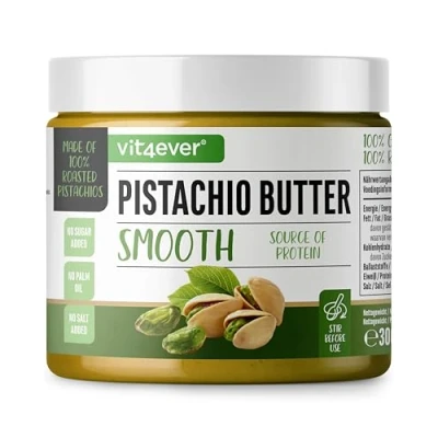 Abbildung von Pistazienbutter 300g natürliche Pistaziecreme ohne Zusätze aus 100% Pistazien High Protein Pistazeinpaste Cremiges Pistazienmus von Salz, Öl oder Palmfett Vegan