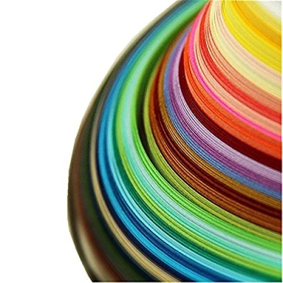 Abbildung von Papier Quilling, Quilling Papierstreifen(26 Farben 1040 Streifen 3/5/7/10 mm Breite, 15 Zoll Länge, 4er Pack)