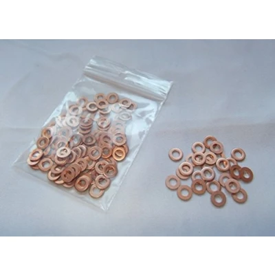 Abbildung von 100 Stück Kupferringe/Dichtringe 4x8x1,0 mm Din 7603 Form A