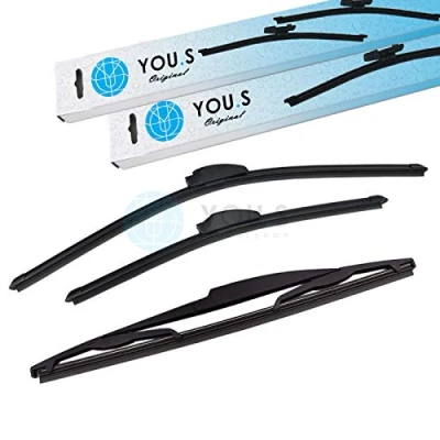 Abbildung von YOU.S SCHEIBENWISCHER SET VORNE + HINTEN 600 450 325 mm (3 Stück) 3397118908 3397011430