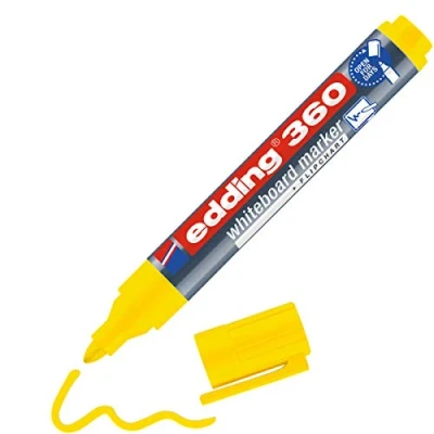 Abbildung von edding Whiteboardmarker 360 nachfüllbar 1,5 3mm gelb