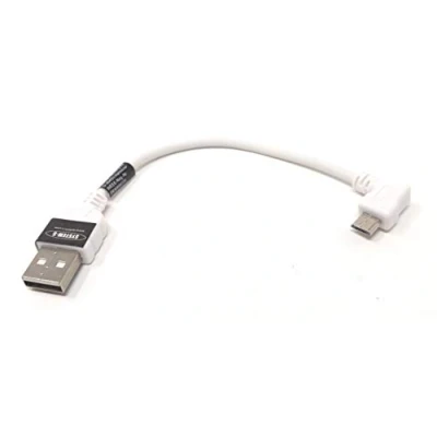 Abbildung von System S USB A Stecker zu 2.0 Micro B 10 cm Links Gewinkelt