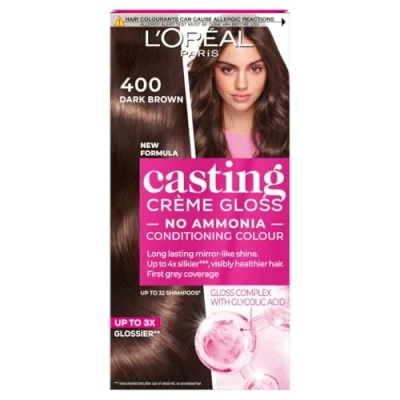 Abbildung von L&#039;Oréal Paris Casting Crème Gloss Semi Permanent Hair Dye (Various Shades) 400 Dark Brown