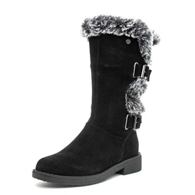 Abbildung von Hush Puppies Damen Megan Halblange Stiefel, Schwarz, 38 EU