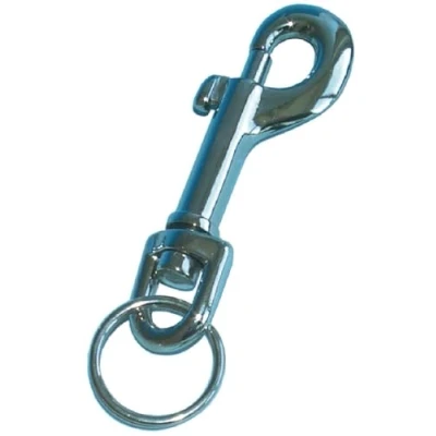 Abbildung von Wedo 262499 Karabinerhaken (4er Set, aus Metall, glanzvernickelt Inhalt: je 2 Stück 65 mm und 75 mm)