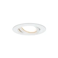 Abbildung von Paulmann 93681 Nova Plus LED Einbauleuchte rund schwenkbar 1x6,8W IP65 dimmbar Einbaustrahler Weiß matt Spot Aluminium Einbaulampe 2700K